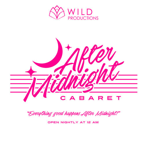 After Midnight Cabaret Fundraiser shirt design - zoomed
