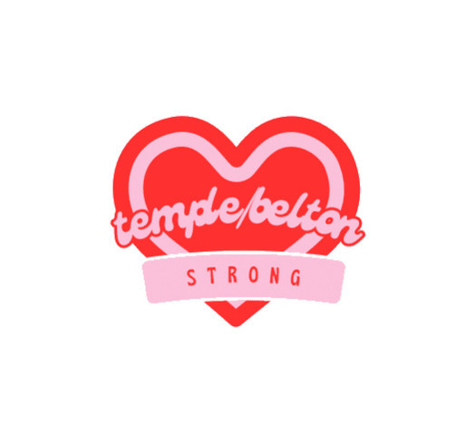Temple / Belton Strong shirt design - zoomed