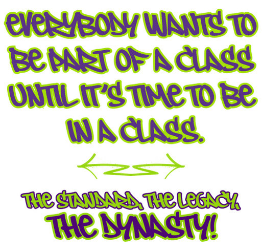 Unified Classes Initiative: The Dynasty 2023 shirt design - zoomed