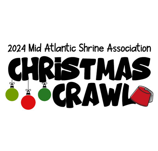 MASA Christmas Crawl T-shirt Fundraiser shirt design - zoomed