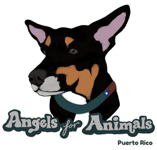Help save stray animals in PR shirt design - zoomed