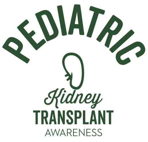 Pediatric Kidney Donation Tee shirt design - zoomed