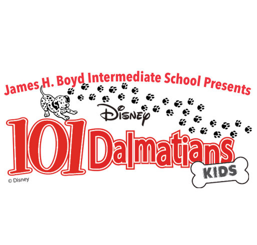 Boyd's 101 Dalmatians shirt design - zoomed