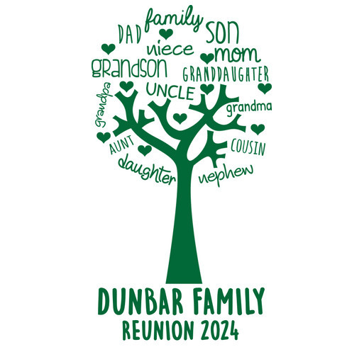Dunbar Family Reunion shirt design - zoomed
