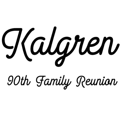 Kalgren 90th Reunion shirt design - zoomed