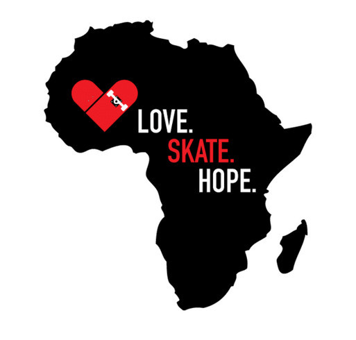 Love Skate Hope - Building a Skate Park in a West African Orphanage - Take 2 shirt design - zoomed