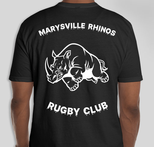 Help support the Marysville Rhinos Rugby Club Fundraiser - unisex shirt design - back