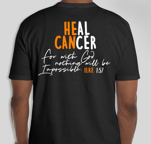 Fundraiser for Brenda Hicks Leukemia Journey. Fundraiser - unisex shirt design - back
