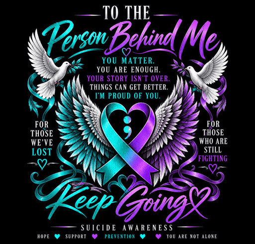 Suicide Awareness shirt design - zoomed