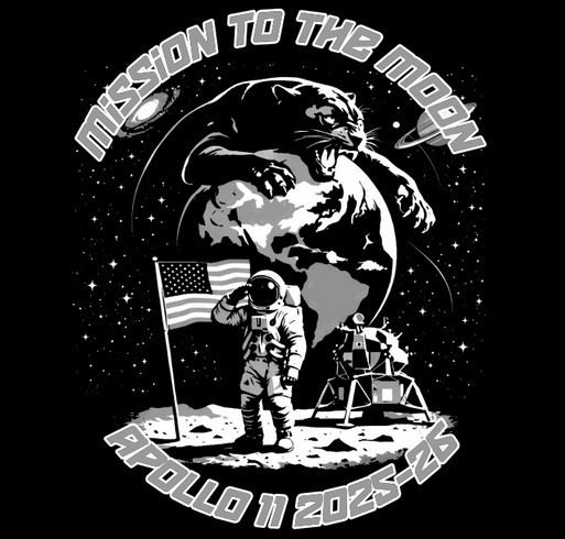 PHS Panther Art 2026 Apollo Mission To The Moon shirt design - zoomed