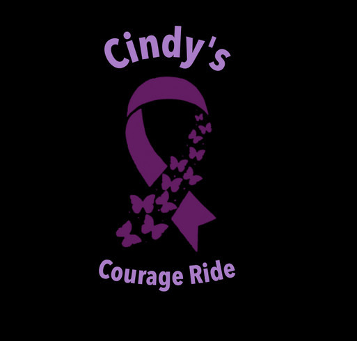 Cindy’s Courage Ride shirt design - zoomed