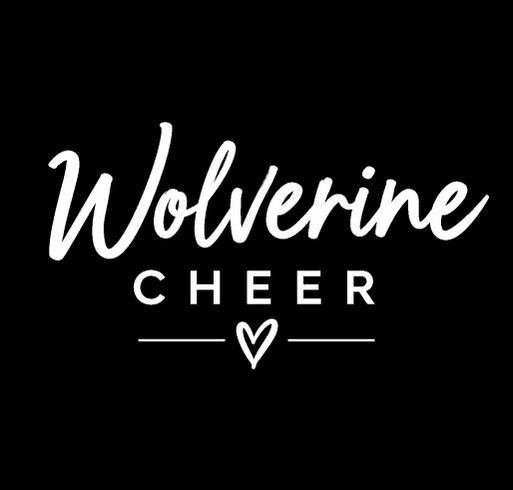 Wolverine Cheer shirt design - zoomed