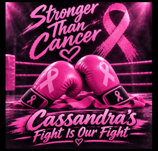 Fighting Strong for Cassandra shirt design - zoomed