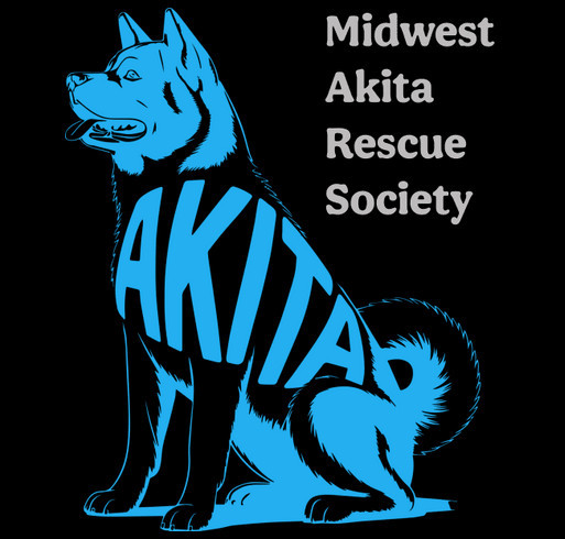 Midwest Akita Rescue Society MARS Fundraiser shirt design - zoomed