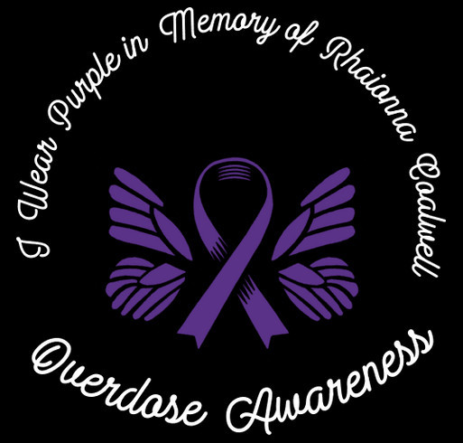 Overdose Awareness shirt design - zoomed