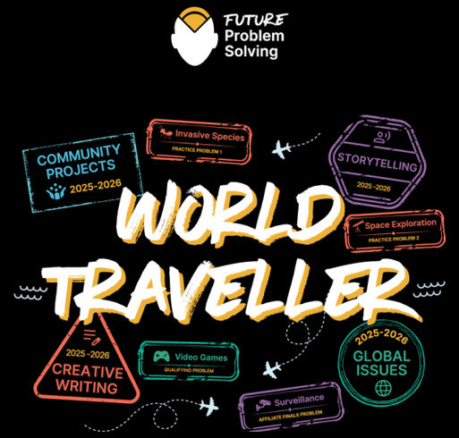 World Traveller - End of Year Fundraiser shirt design - zoomed