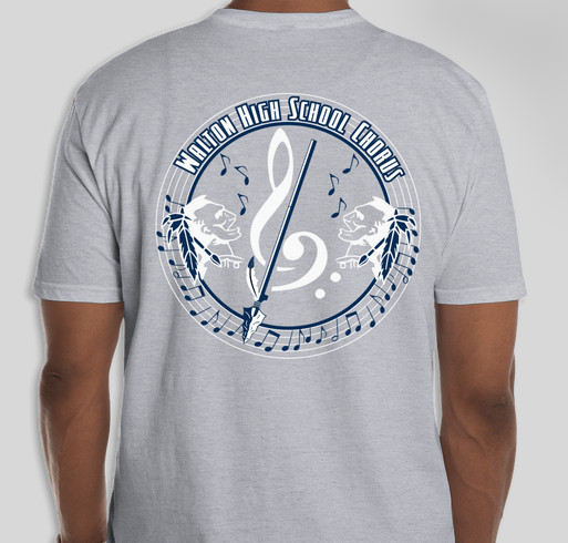 Walton High School Chorus T-Shirt Fundraiser - unisex shirt design - back