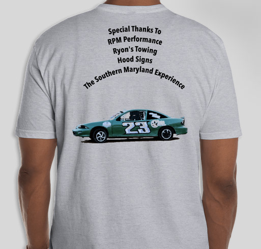 23 Racing Fundraiser - unisex shirt design - back