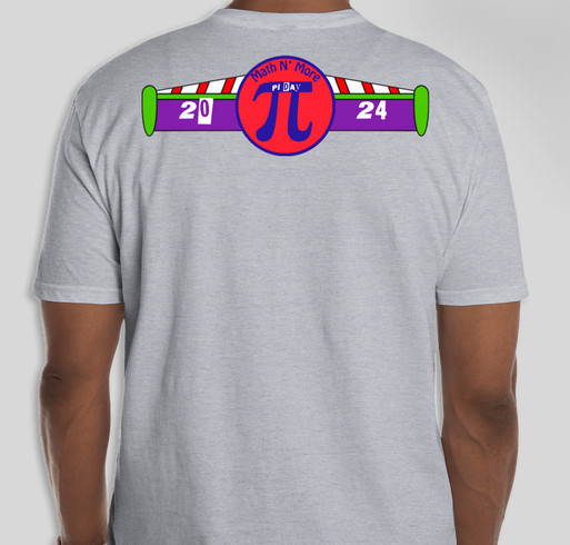 Math N’ More Pi Day 2024 Fundraiser - unisex shirt design - back