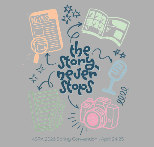 Support the Arkansas Scholastic Press Association shirt design - zoomed