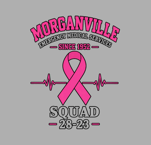 Morganville EMS Cadet Breast Cancer Fundraiser shirt design - zoomed