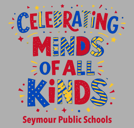 Seymour Schools Autism Acceptance 2026 shirt design - zoomed