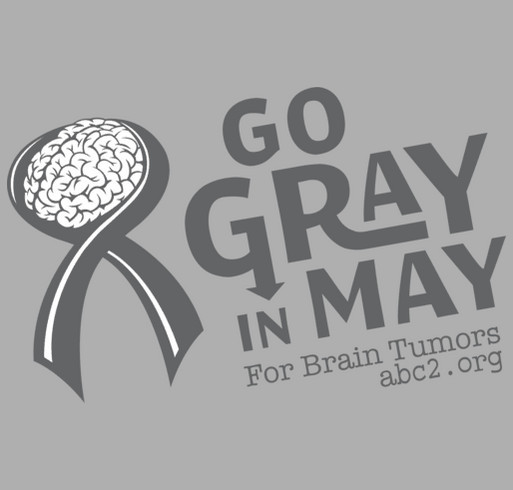 GO GRAY IN MAY with Accelerate Brain Cancer Cure shirt design - zoomed