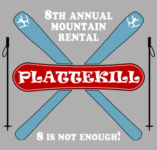 8th Annual Rent Plattekill shirt design - zoomed