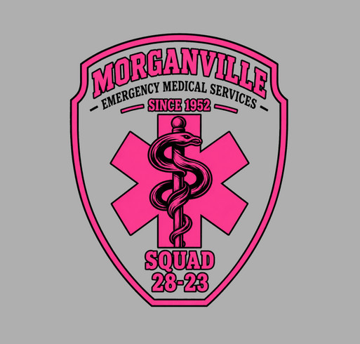 Morganville EMS Cadet Breast Cancer Fundraiser shirt design - zoomed