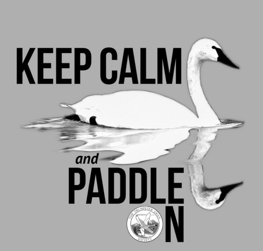 Keep Calm and Paddle On.. shirt design - zoomed
