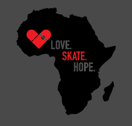 Love Skate Hope - Building a Skate Park in a West African Orphanage - Take 2 shirt design - zoomed