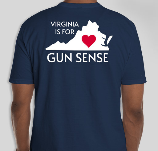 Virginia Gun Sense Lovers Fundraiser - unisex shirt design - back