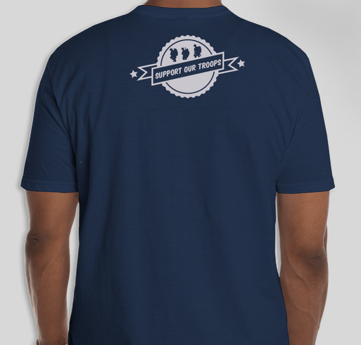 Inspiring Our Heroes fundraiser for injured Veterans Fundraiser - unisex shirt design - back