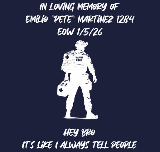 Emilio "Pete" Martinez shirt design - zoomed