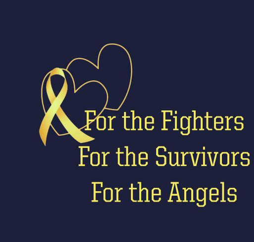 Childhood Cancer We Fight Together shirt design - zoomed