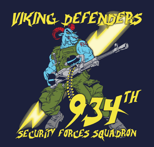 934 Security Forces Squadron shirt design - zoomed