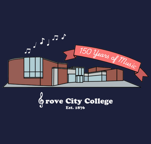 Grove City College PCMEA 150th Anniversary T-Shirt Fundraiser shirt design - zoomed