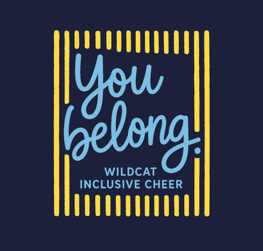 Wildcat Inclusive Cheer Sponsor Shirt 26-27 shirt design - zoomed