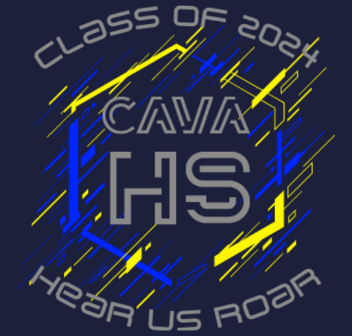 CAVA Class of '24 Senior Swag shirt design - zoomed