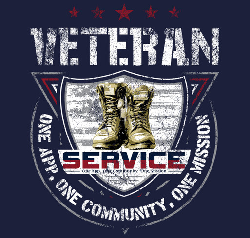 Service: One App, One Community, One Mission shirt design - zoomed