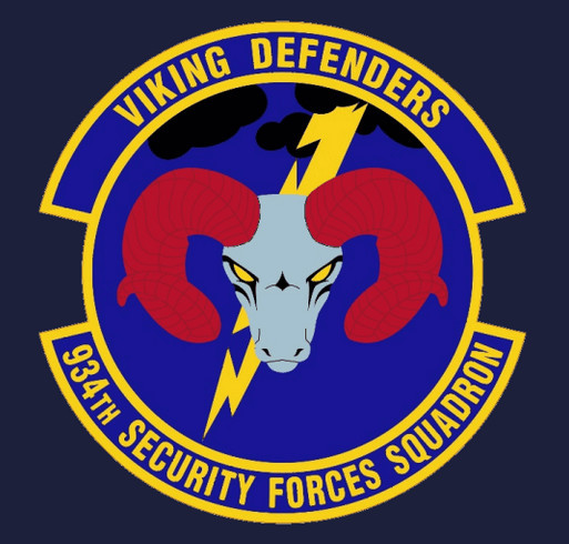 934 Security Forces Squadron shirt design - zoomed