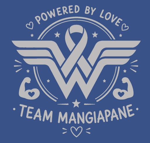 Embracing Robbin Mangiapane as she continues her fight shirt design - zoomed