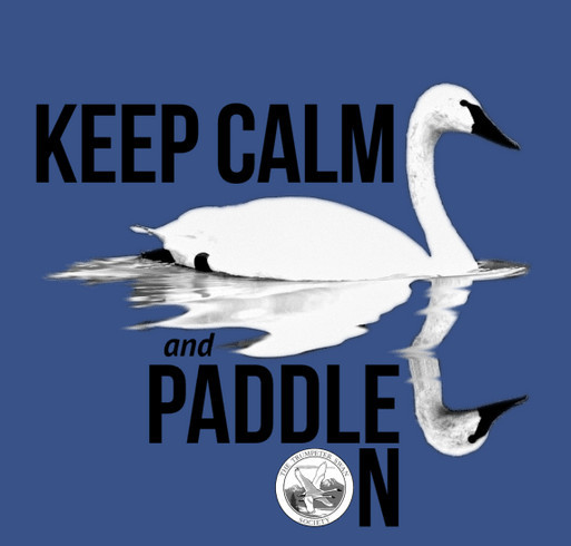Keep Calm and Paddle On.. shirt design - zoomed