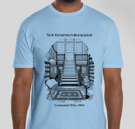 New Dominion Bookshop Centennial T-Shirts Fundraiser - unisex shirt design - front