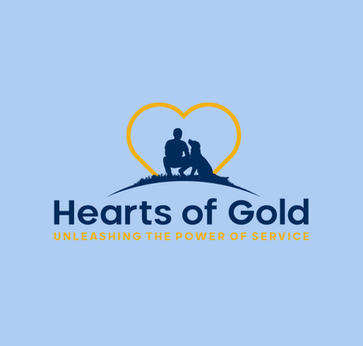 Hearts of Gold Service Dogs shirt design - zoomed