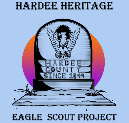 Hardee Heritage Eagle Scout Project II shirt design - zoomed