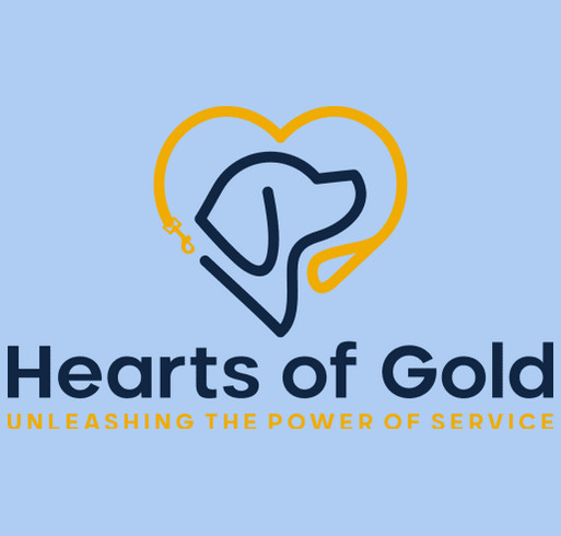 Hearts of Gold Service Dogs shirt design - zoomed
