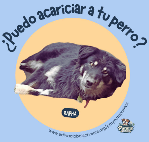 Rapha's Shirt | Proyecto Patitas shirt design - zoomed