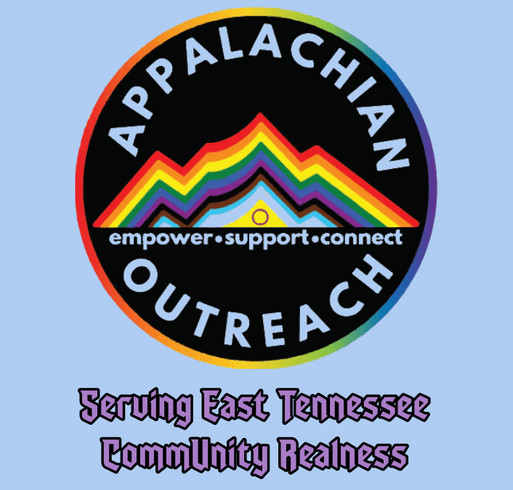 Appalachian LGBTQ+ CommUnity shirt design - zoomed