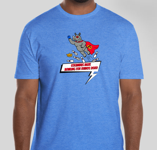 Bowling for Rhinos 2022 Fundraiser - unisex shirt design - front